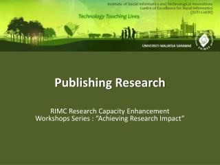 Publishing Research