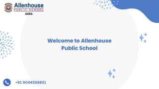 Best Schools in Agra | Allenhouse Public School |  91 9044554801