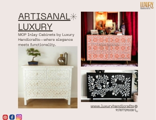 Exquisite MOP Inlay Chest of Drawers | Timeless Luxury by Luxury Handicrafts