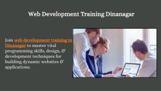 Web Development Training Dinanagar