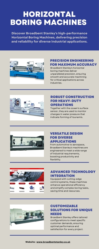 Horizontal Boring Machines - Broadbent Stanley