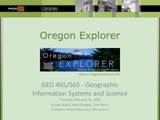Oregon Explorer