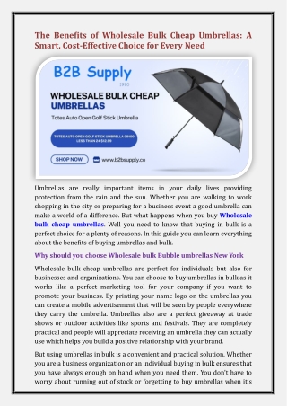 Wholesale bulk cheap umbrellas