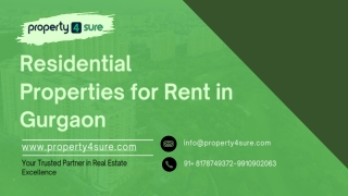 Premium Residential Properties for Rent in Gurgaon – Call Now