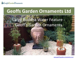 Large Buddha Water Feature - Geoff's Garden Ornaments