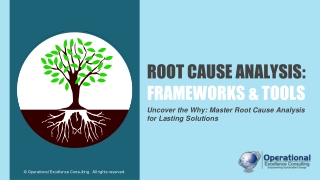 Root Cause Analysis (RCA) Frameworks & Tools