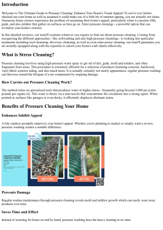 The Ultimate Quick Guide to Pressure Cleaning: Change Your Home's Aesthetic Allu
