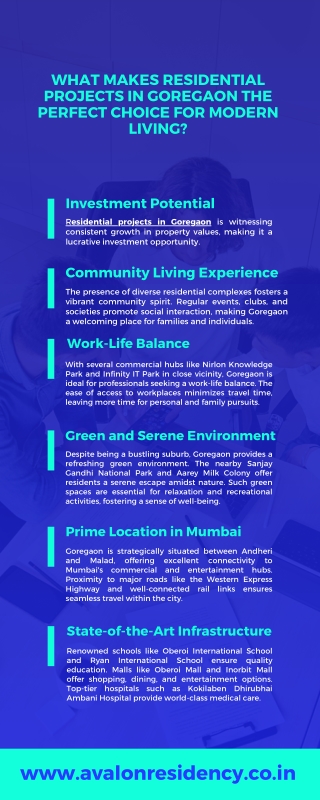 What Makes Residential Projects in Goregaon the Perfect Choice for Modern Living