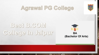 Best B.Com college In Jaipur