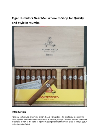 Cigar Humidors Near Me_ Where to Shop for Quality and Style in Mumbai