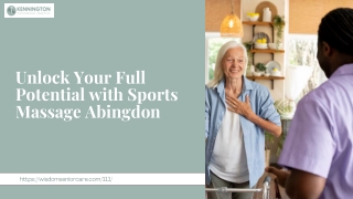 Unlock Your Full Potential with Sports Massage Abingdon