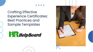 experience certificate sample