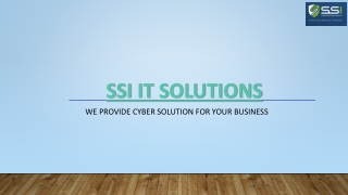 Top Cyber Security Consultant in Switzerland | SSI IT Solutions for Robust Prote