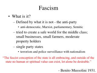 Fascism