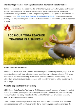 200 Hour Yoga Teacher Training in Rishikesh (5)