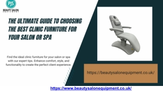 The Ultimate Guide to Choosing the Best Clinic Furniture for Your Salon or Spa.pptx