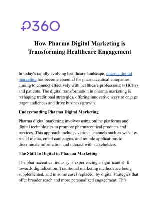 How Pharma Digital Marketing is Transforming Healthcare Engagement