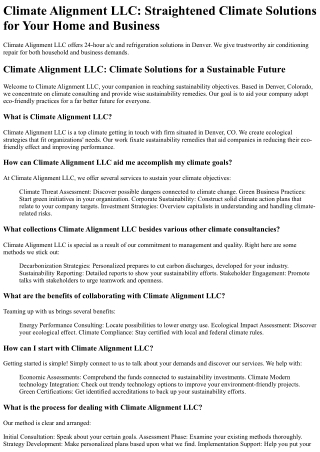Climate Alignment