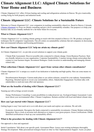 Climate Alignment