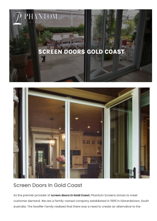 Screen Doors Gold Coast