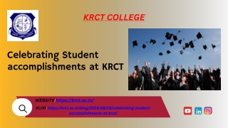 Celebrating Student accomplishments at KRCT