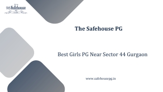 Best Girls PG Near Sector 44 Gurgaon – Comfortable & Secure Living