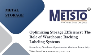 The Role of Warehouse Racking Labeling Systems