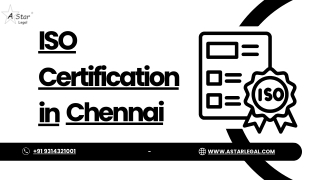 ISO Certification in Chennai call 9314321001