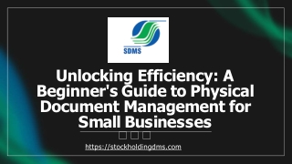 Unlocking Efficiency A Beginner's Guide to Physical Document Management for Small Businesses