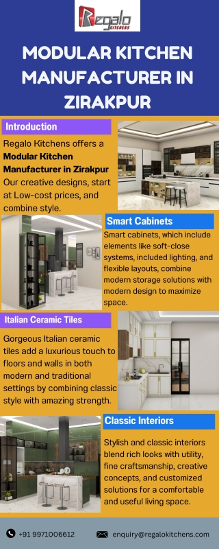 Modular Kitchen Manufacturer in Zirakpur