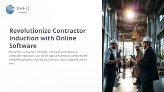 Contractor Induction Made Easy with Online Induction Software