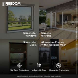 Versatile Screens for Windows, Doors, and Patios - Freedom Screens