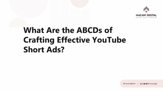 What Are the ABCDs of Crafting Effective YouTube Short Ads