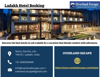 Ladakh Hotel Booking