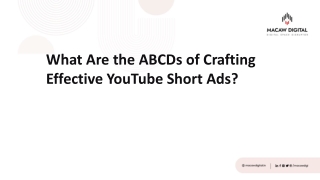 What Are the ABCDs of Crafting Effective YouTube Short Ads