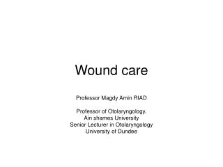 Wound care