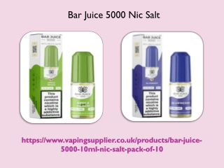 Bar Juice 5000 Nic Salt