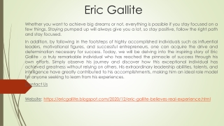 Eric Gallite