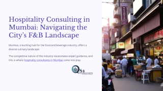 Navigating Mumbai's F&B Industry with Professional Hospitality Consulting
