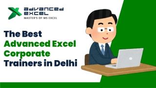 The Best Advanced Excel Corporate Trainers in Delhi