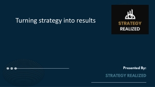 Turning strategy into Results