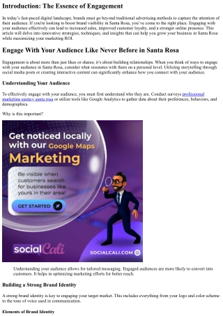 Engage With Your Audience Like Never Before in Santa Rosa