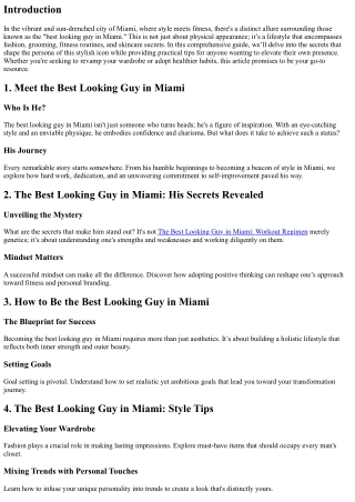 Comprehensive Fitness Guides Straight from The Best Looks in Town