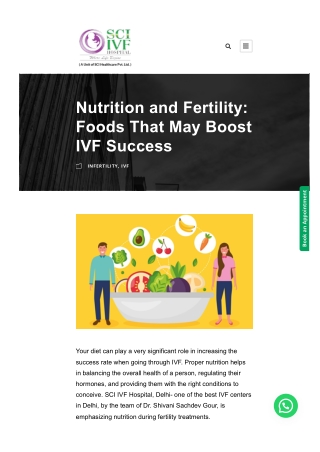 Nutrition and Fertility: Foods That May Boost IVF Success