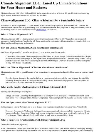 Climate Alignment