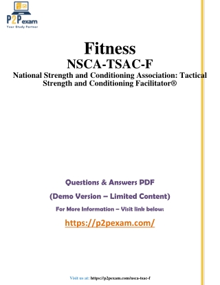 Crack the NSCA-TSAC-F: Tactical Strength and Conditioning Certification!