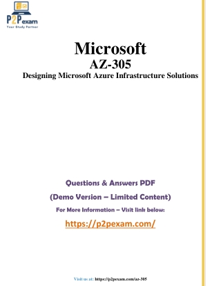 Crack the AZ-305: Designing Microsoft Azure Infrastructure Solutions!