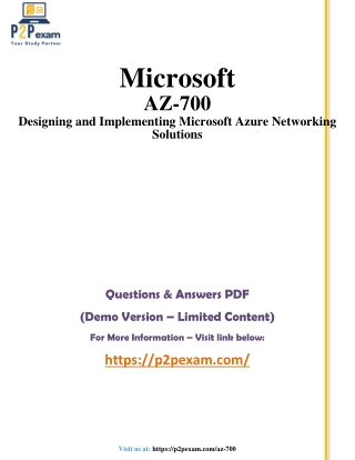 Crack the AZ-700: Designing and Implementing Microsoft Azure Networking Solution