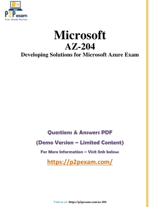 Master the AZ-204 Certification Exam!