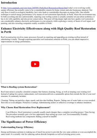 Improve Energy Efficiency with Premium Roof Restoration in Perth
